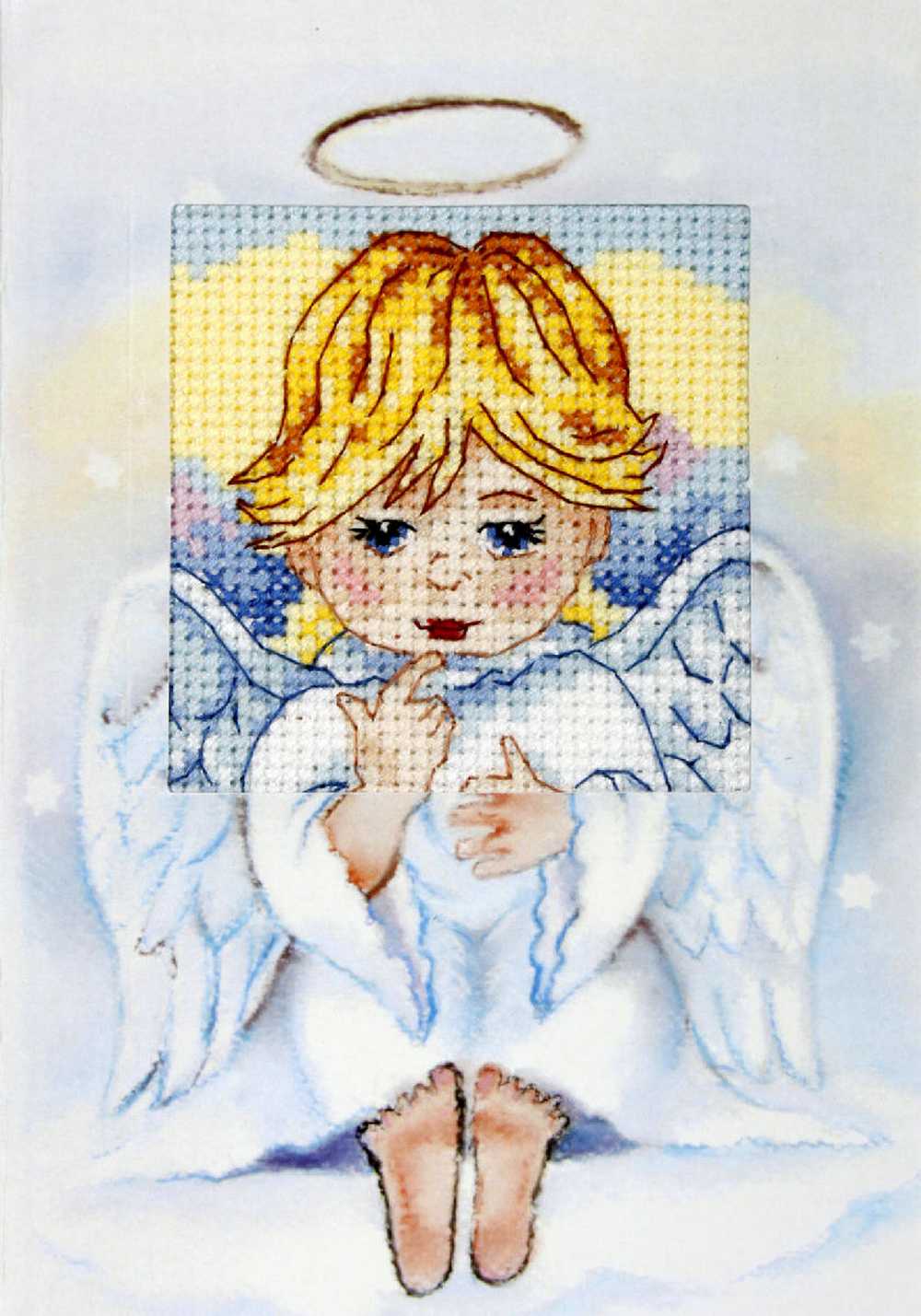 Orchidea Counted Cross Stitch Kit- Greetings Card- Angel ~ ORC.6230