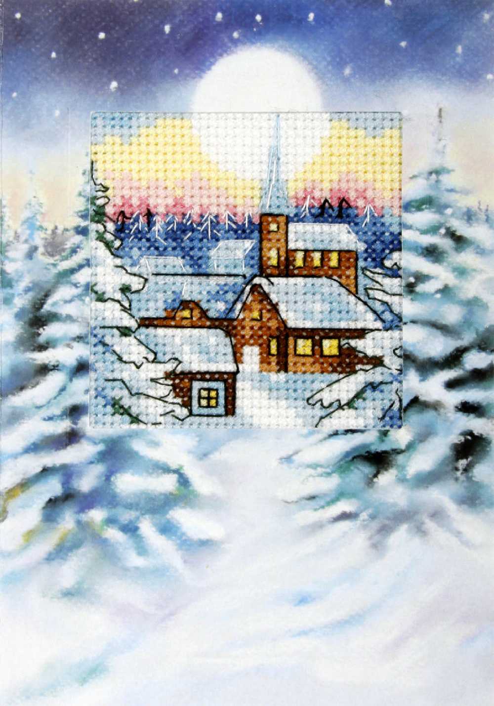 Orchidea Counted Cross Stitch Kit- Greetings Card- Silent Night ~ ORC.6233