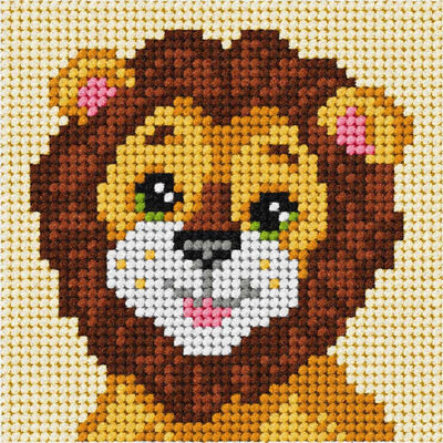 Orchidea Needlepoint Kit- My First Tapestry- Mini- Lion  ~ ORC.6724