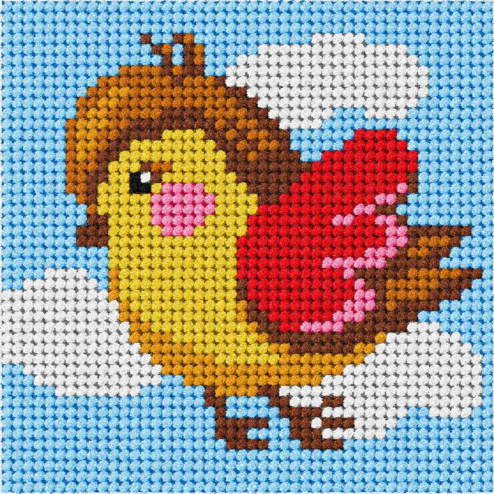 Orchidea Needlepoint Kit- My First Tapestry- Mini- Bird ~ ORC.6742