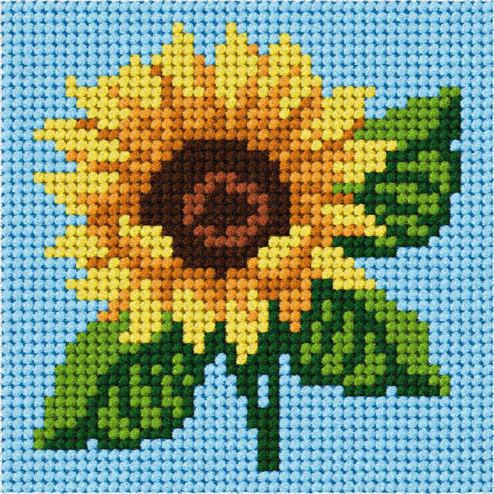 Orchidea Needlepoint Kit- My First Tapestry- Mini- Sunflower ~ ORC.6749