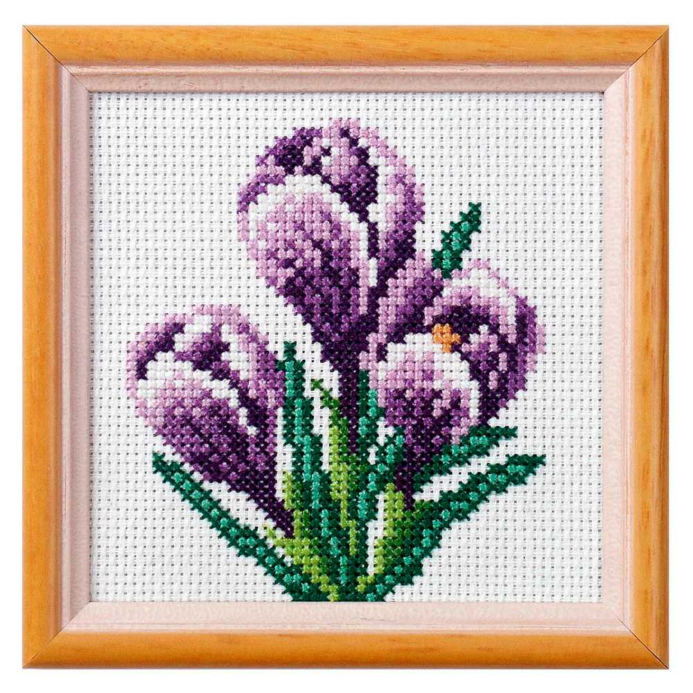 Crocus Printed Cross Stitch Kit by Orchidea ~ ORC.7510