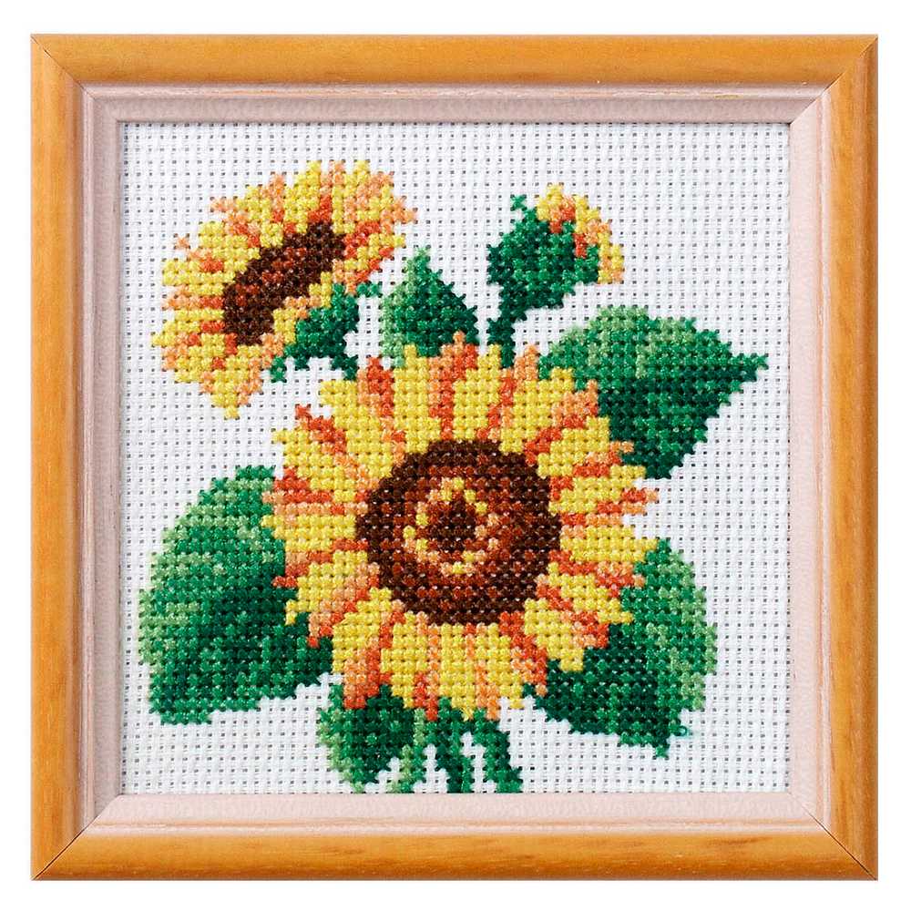 Sunflower Printed Cross Stitch Kit by Orchidea ~ ORC.7512