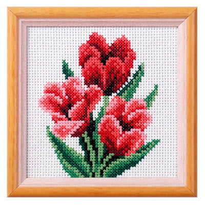 Tulip Printed Cross Stitch Kit by Orchidea  ~ ORC.7517