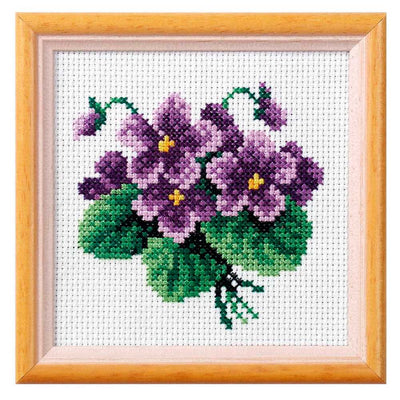 Viola Printed Cross Stitch Kit by Orchidea  ~ ORC.7518