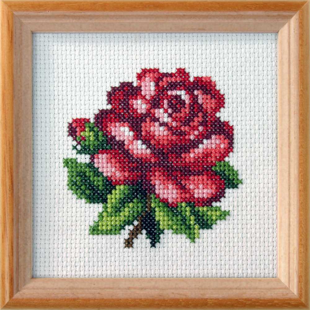 Orchidea Cross Stitch Kit- Red Rose ~ ORC.7588