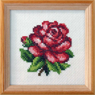 Orchidea Cross Stitch Kit- Red Rose  ~ ORC.7588