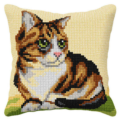 Orchidea Cross Stitch Kit- Cushion- Large- Cat Cushion  ~ ORC.9015