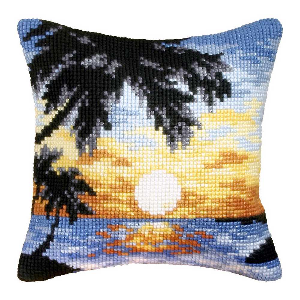 Orchidea Cross Stitch Kit- Cushion- Large- Sunset ~ ORC.9064
