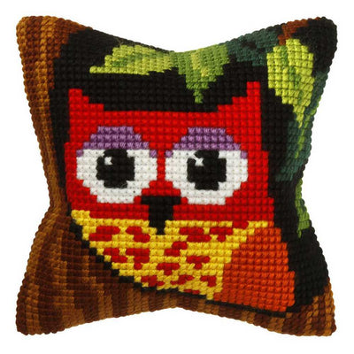 Owl Cushion Front Cross Stitch Kit by Orchidea  ~ ORC.9401
