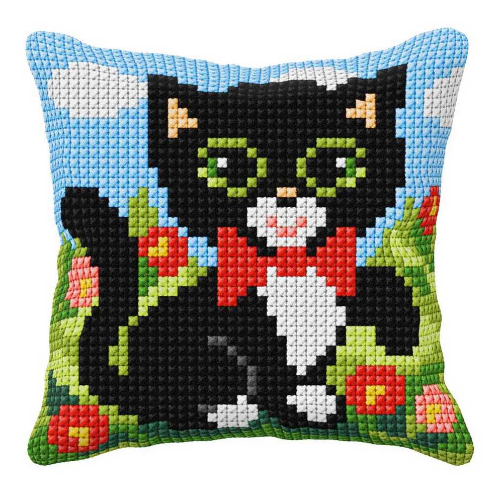 Kitten Cushion Front Cross Stitch Kit by Orchidea ~ ORC.9403