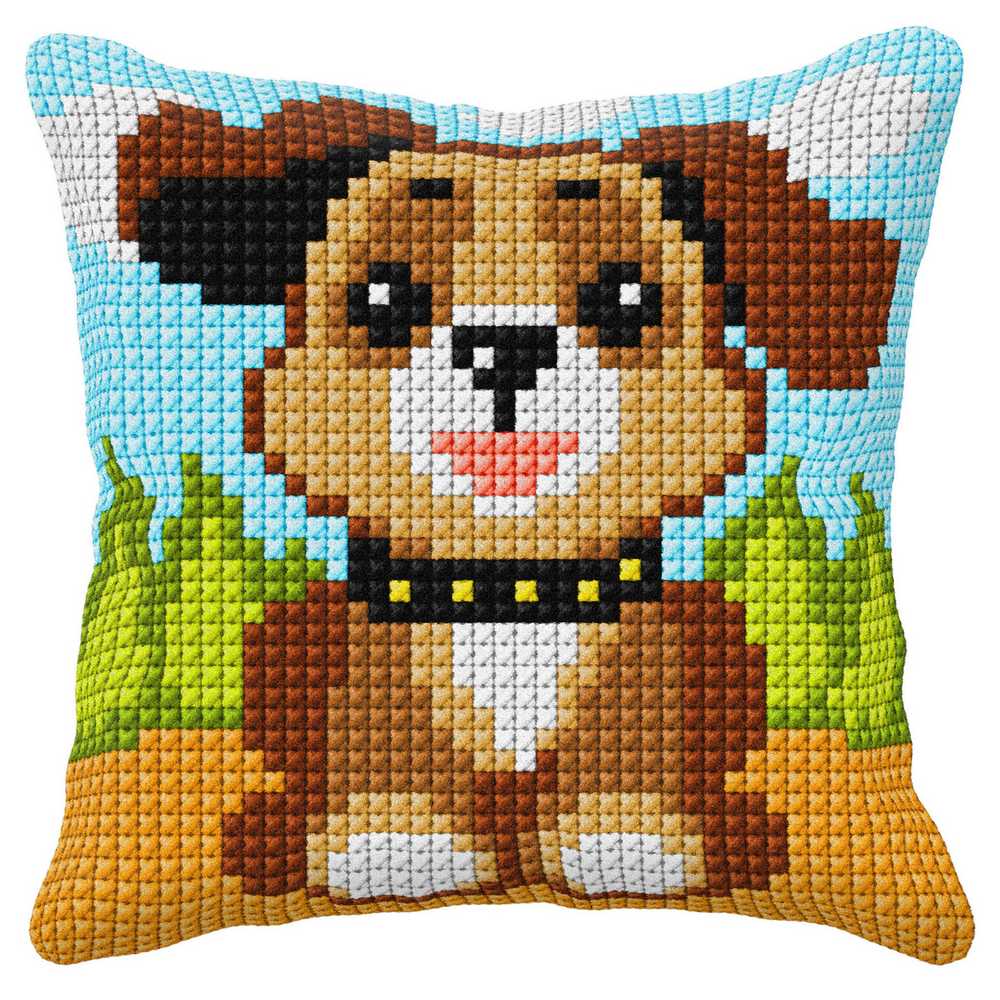 Dog Cushion Front Cross Stitch Kit by Orchidea ~ ORC.9404