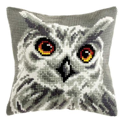 Orchidea Cross Stitch Kit- Cushion- Large- White Owl  ~ ORC.9532