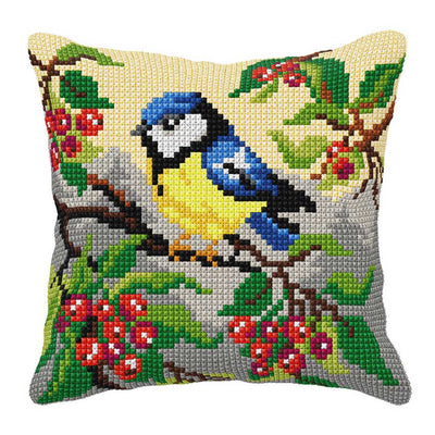 Orchidea Cross Stitch Kit- Cushion- Large- Blue tit ~ ORC.9580