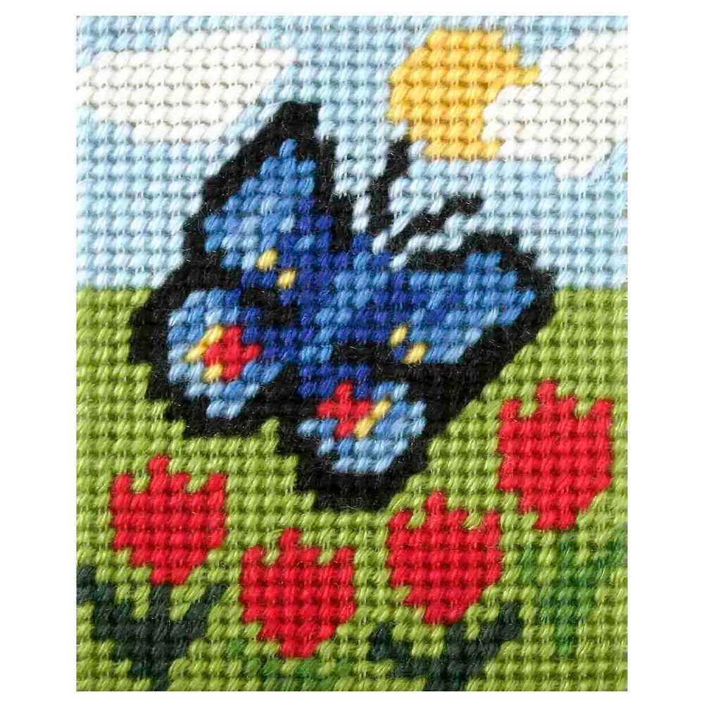 Butterfly and Tulips Beginner Tapestry Kit by Orchidea ~ ORC.9723