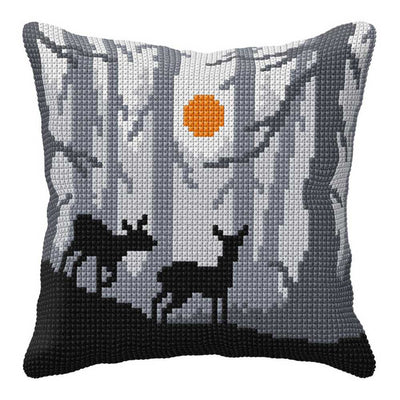 Orchidea Cross Stitch Kit- Cushion- Large- Forest in the Night ~ ORC.99005