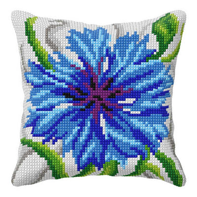 Orchidea Cross Stitch Kit- Cushion- Large- Cornflower ~ ORC.99008