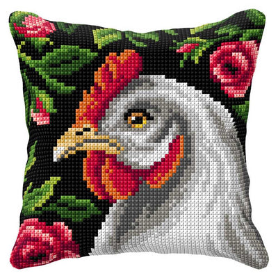 Orchidea Cross Stitch Kit- Cushion- Large- Hen ~ ORC.99017
