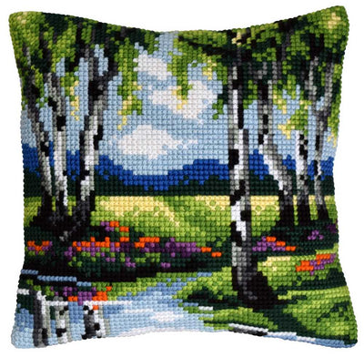 Orchidea Cross Stitch Kit- Cushion- Landscape