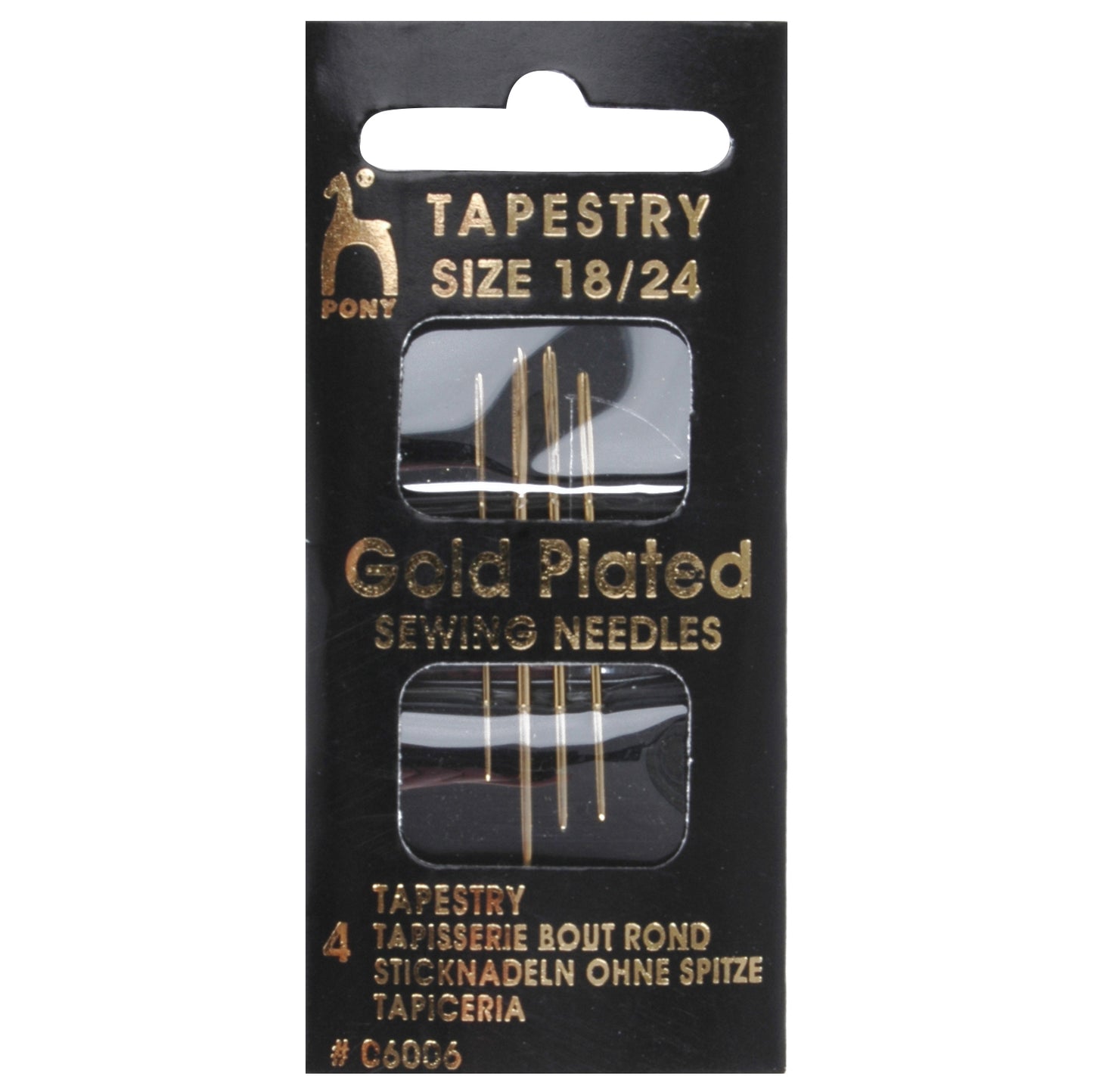 Tapestry Gold Plated Needles Sz 18-24