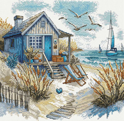 Our Beach Cross Stitch Kit ~ AVA Stitch
