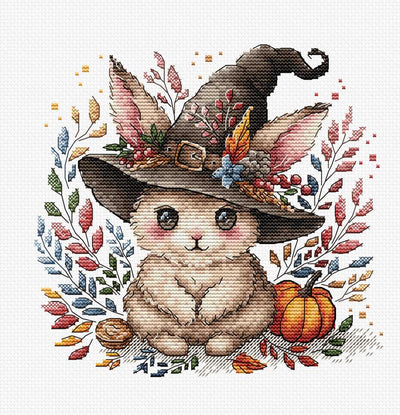 Magic Bunny in Autumn Cross Stitch Kit ~ AVA Stitch