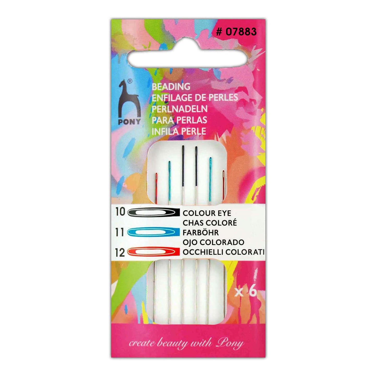 Beading Colour Coded Needles Sz 10-12