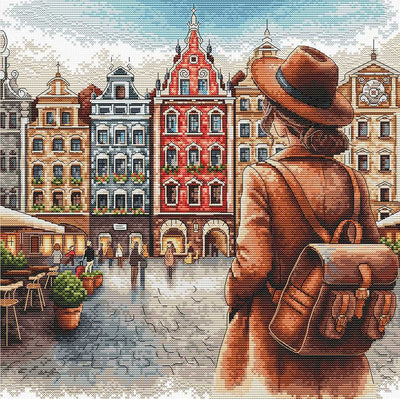 Old Town of Bruges Cross Stitch Kit ~ AVA Stitch