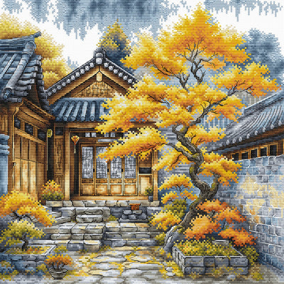 Golden Trees Cross Stitch Kit ~ AVA Stitch