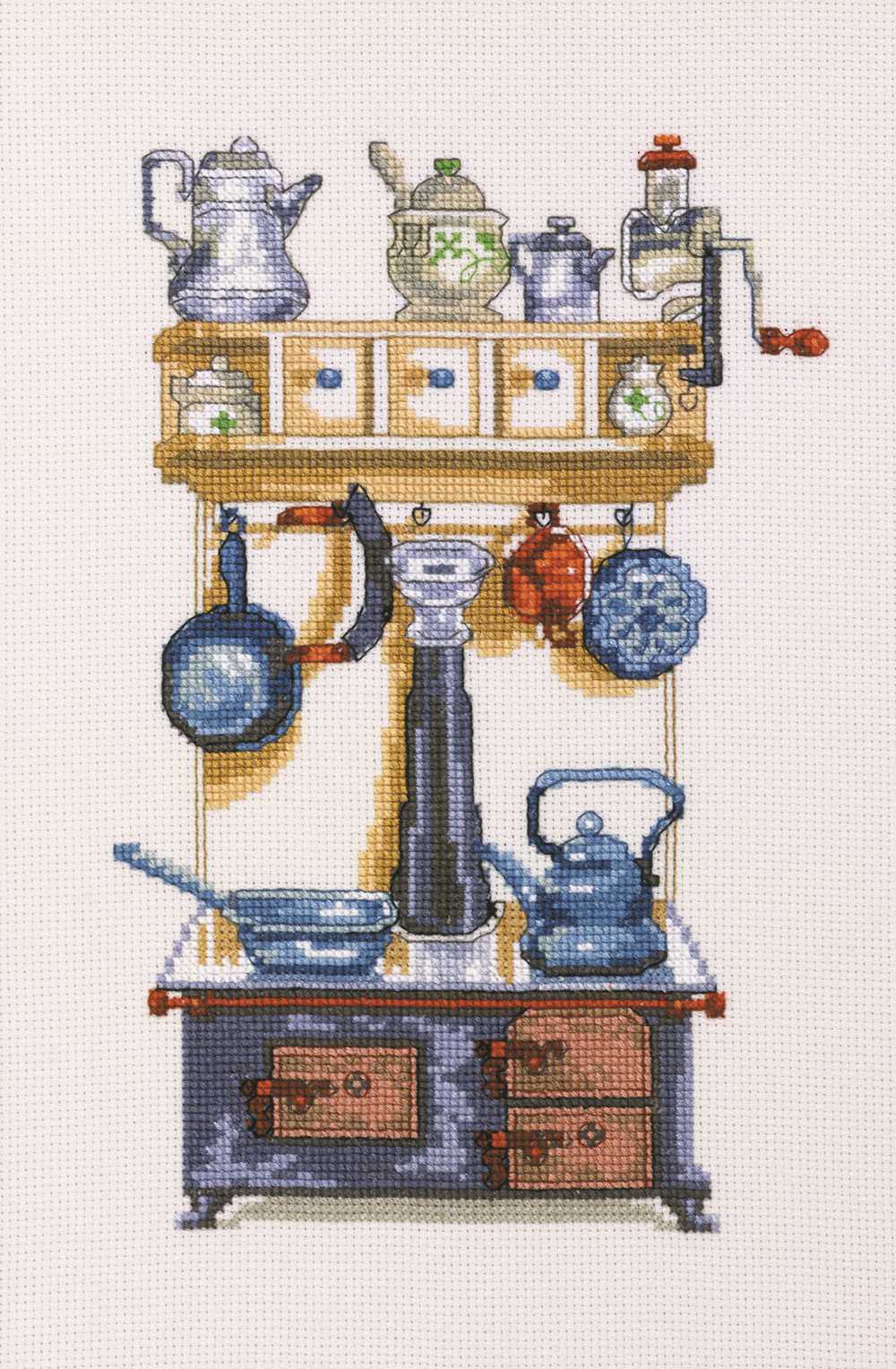 Kitchen Range Cross Stitch Kit ~ Permin