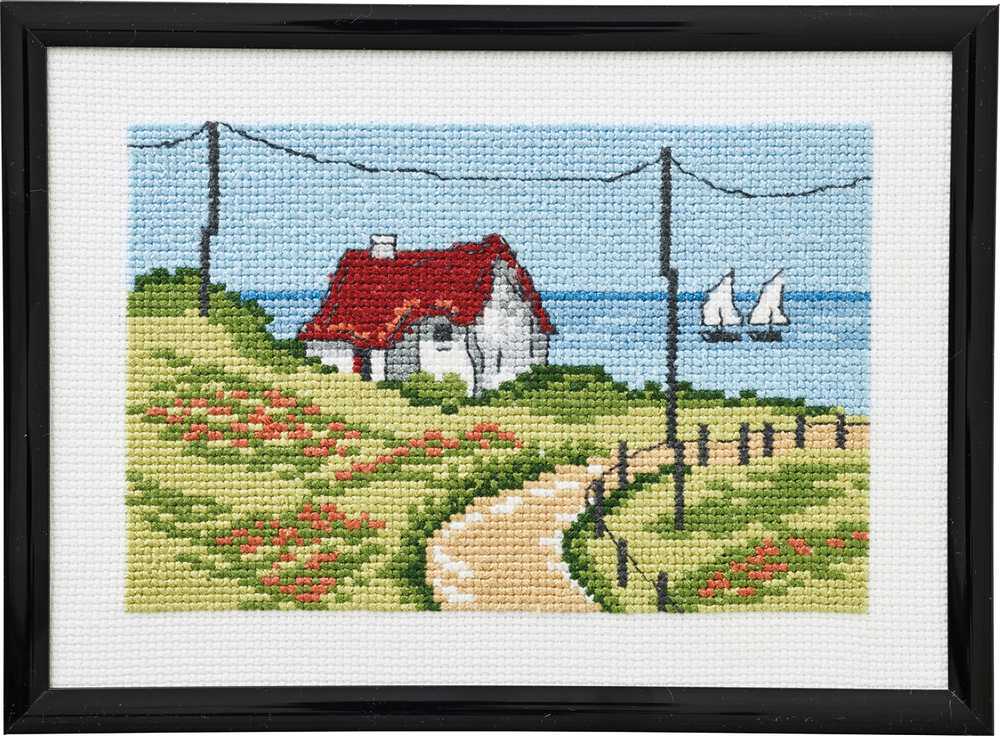 House by the Water Cross Stitch Kit ~ Permin