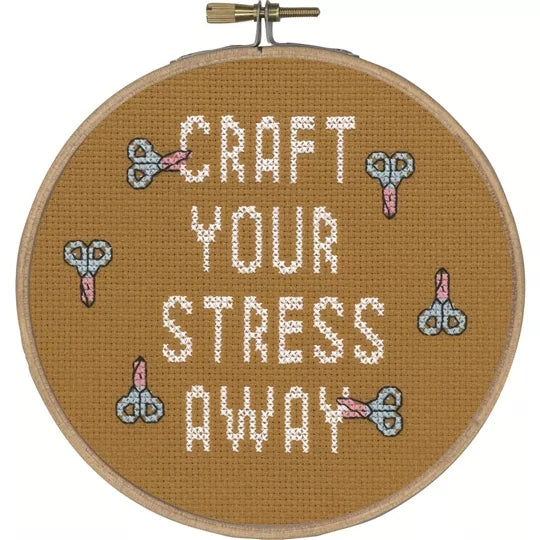 Craft Your Stress Cross Stitch Kit - Permin