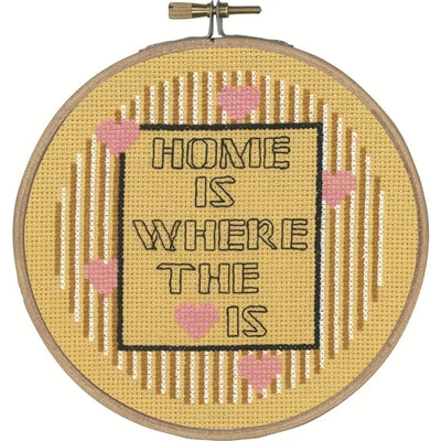 Home Is Cross Stitch Kit - Permin