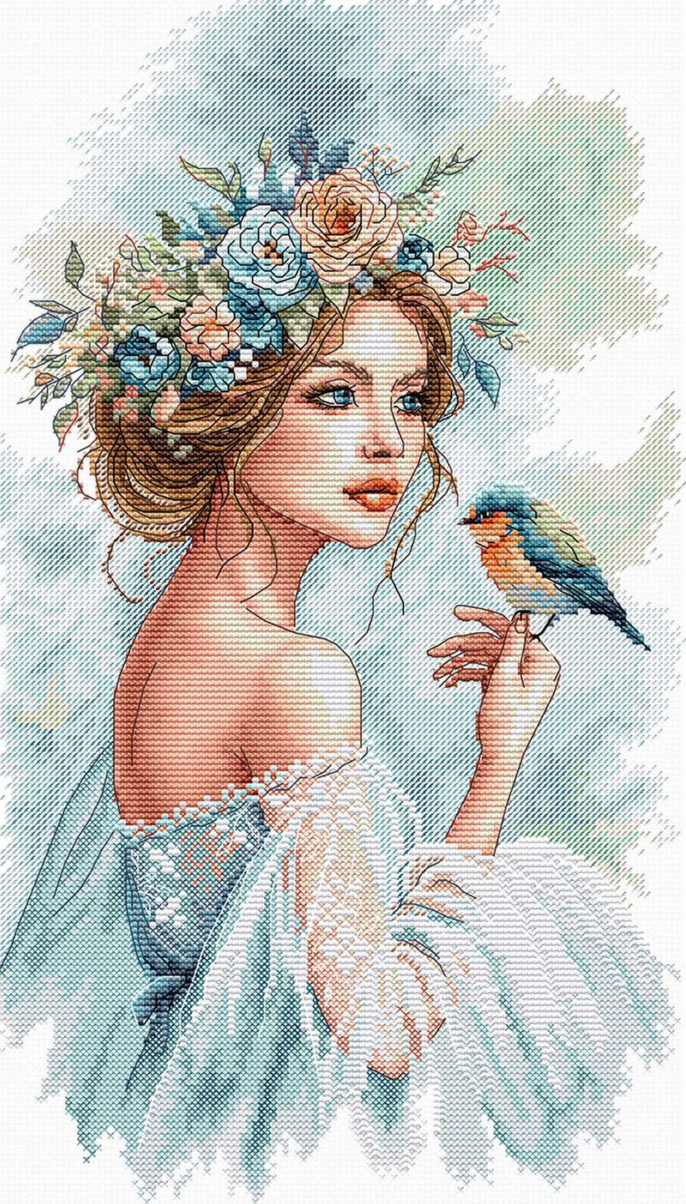 The Lady of the Garden Cross Stitch Kit ~ AVA Stitch