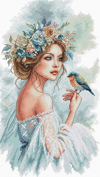 The Lady of the Garden Cross Stitch Kit ~ AVA Stitch