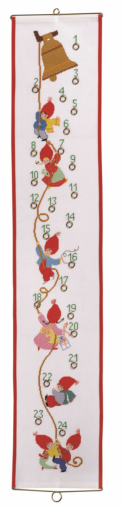 Bell Ringer Advent Cross Stitch Kit ~ Permin