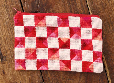 Red Windows Purse Cross Stitch Kit ~ Permin