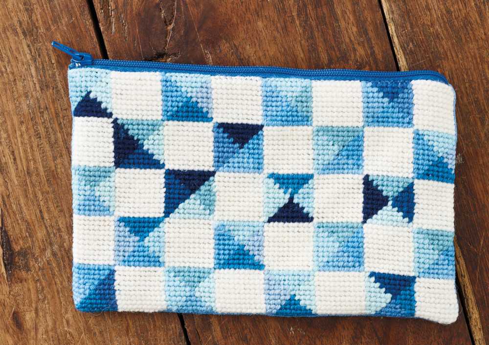 Blue Windows Purse Cross Stitch Kit ~ Permin