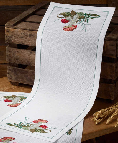 Amanita Runner Cross Stitch Kit ~ Permin
