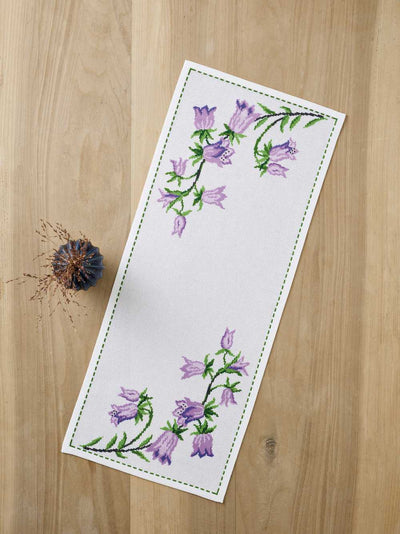 Bellflower Runner Cross Stitch Kit ~ Permin
