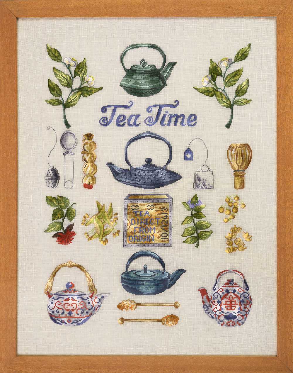 Tea Time - Aida Cross Stitch Kit ~ Permin