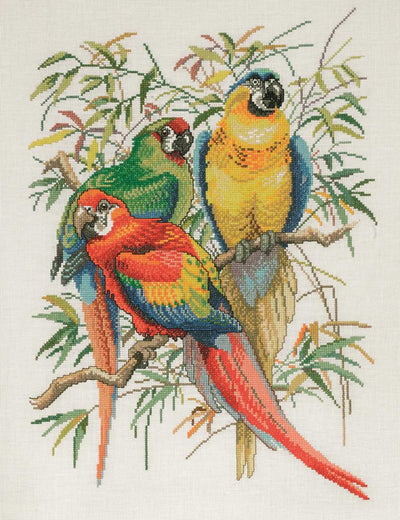 Parrots Cross Stitch Kit ~ Permin