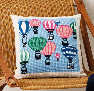 Balloons Cushion Cross Stitch Kit ~ Permin