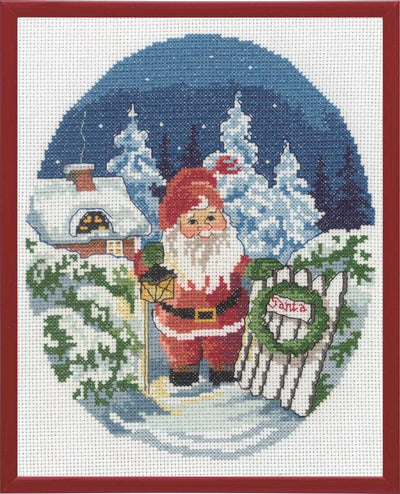 Santa Garden Gate Cross Stitch Kit ~ Permin
