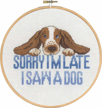 Sorry Dog Cross Stitch Kit ~ Permin