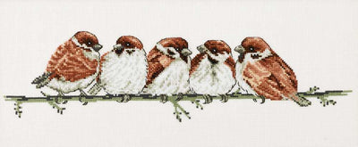 House Sparrows Cross Stitch Kit ~ Permin