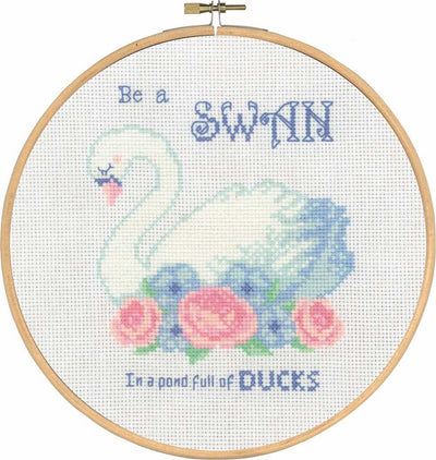 Swan Cross Stitch Kit ~ Permin