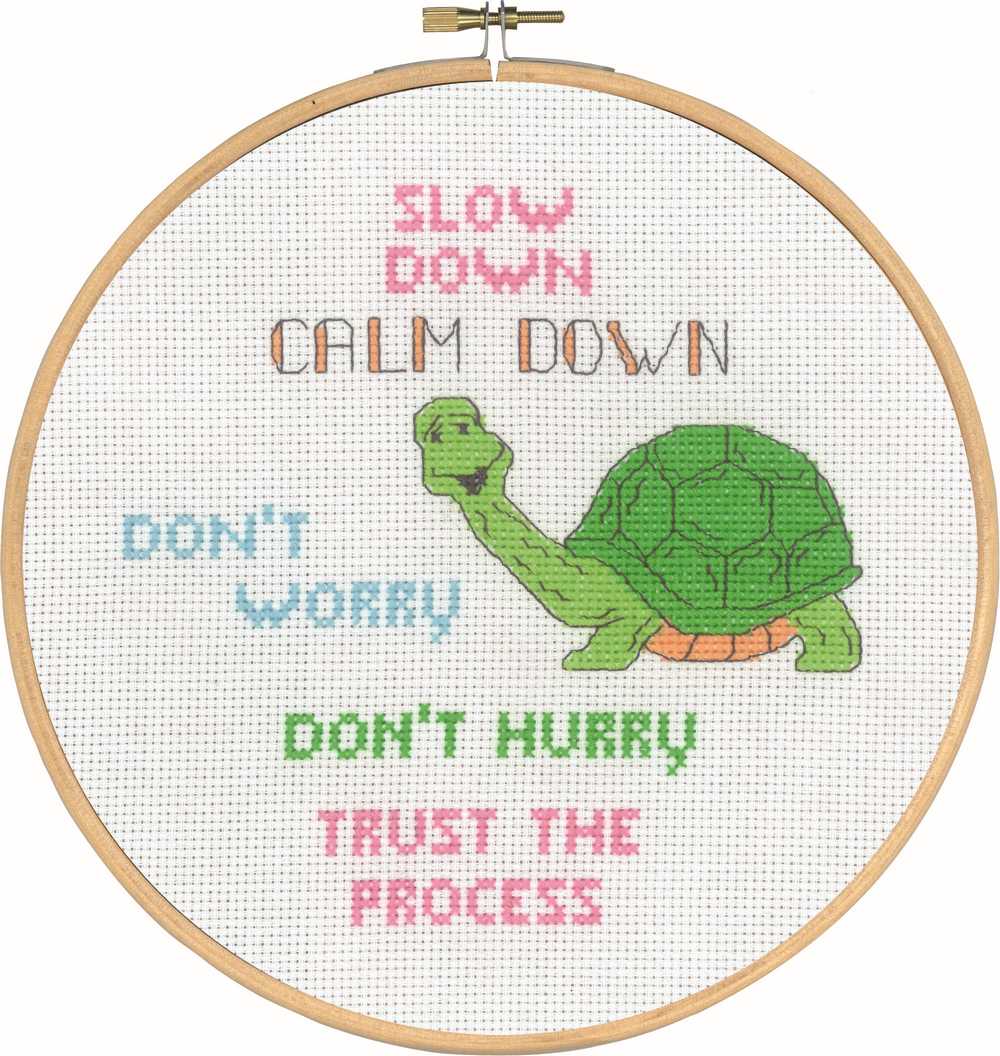 Slow Down Cross Stitch Kit ~ Permin