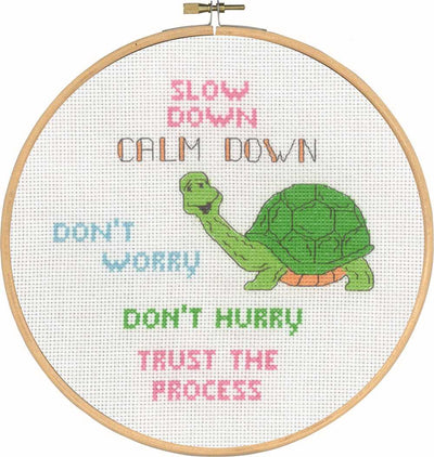 Slow Down Cross Stitch Kit ~ Permin