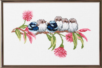Blue Wren Cross Stitch Kit ~ Permin